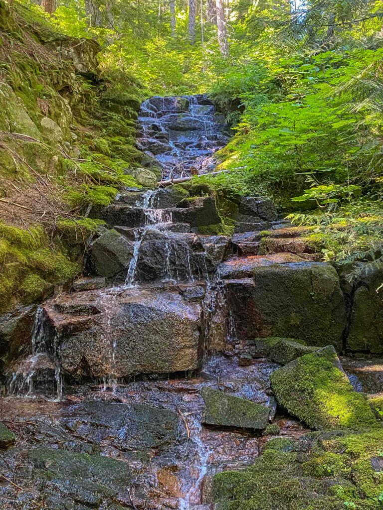 An example of "looking for the unusual." I've been by this waterfall seven times this year alone, but never in late afternoon light and never up close. Win!