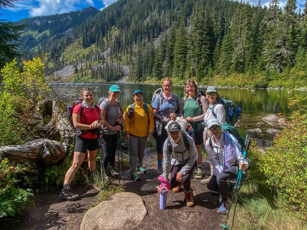 My Tuesday CHS tribe, a group one of them dubbed "HWC" - Hikes with Courtenay.