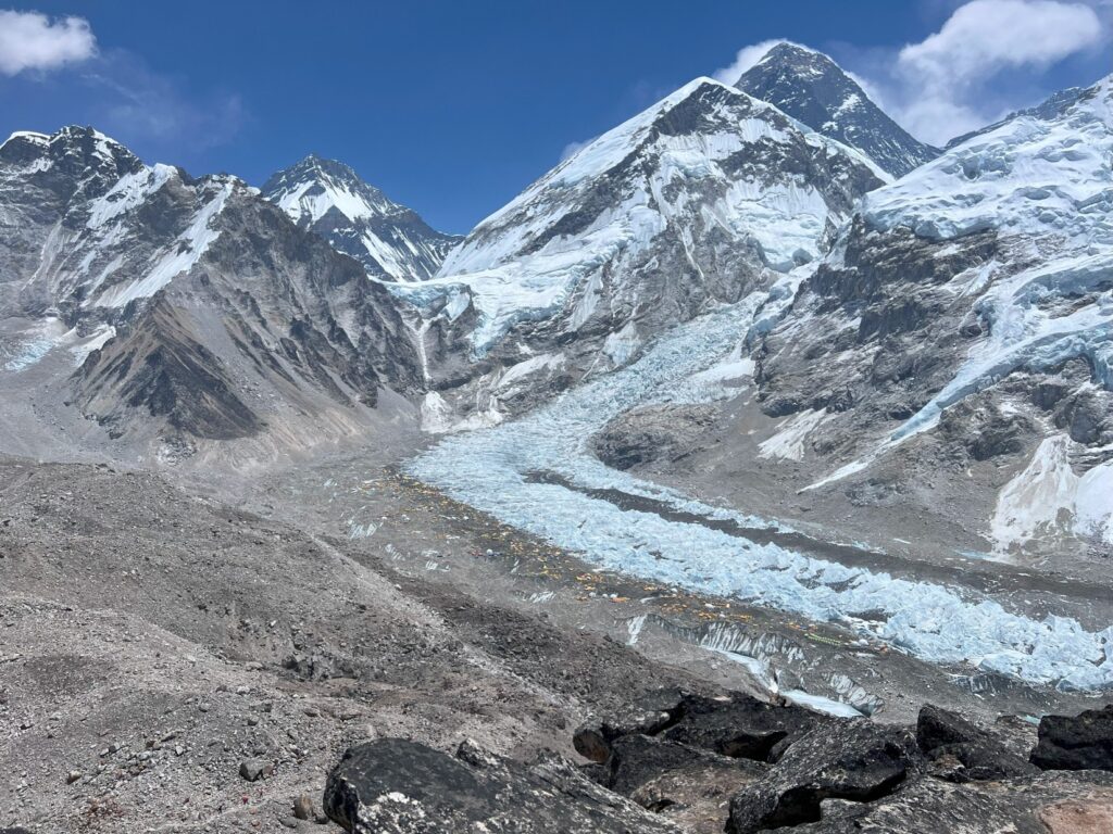 Perception – It’s a lo-o-o-ong way up – Everest is the dark mountain at the very top. S. Agar photo