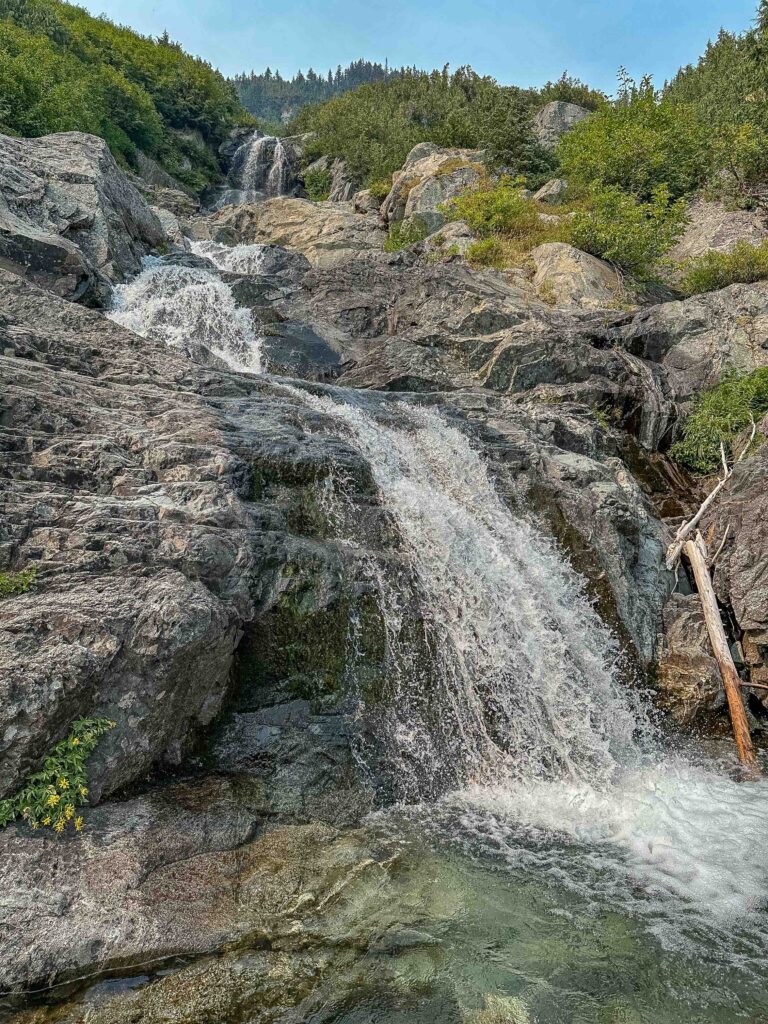 Ice-cold cascades from Doubtful Lake