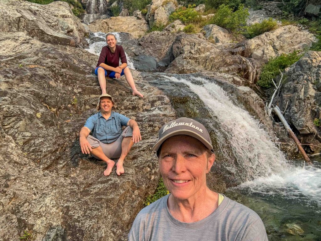 Family portrait Friday morning, on our way back from Basin Creek Campground.