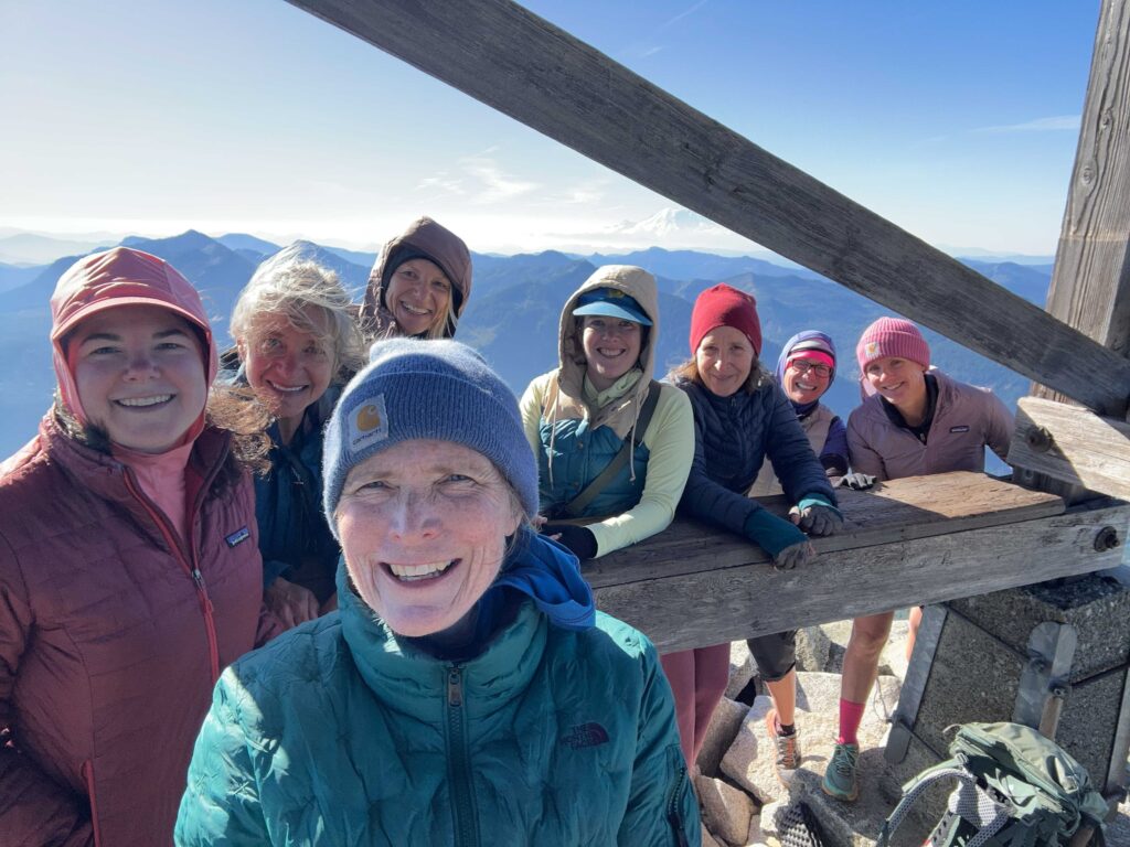A sisterhood of sharing on Granite Mountain. One participant even used the phrase, "Mountaineers golf course: where deals are made." I'm making a deal with the universe.