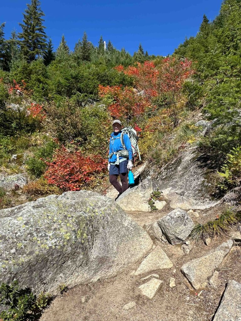 The avalanche gully on Granite Mountain as I close out the CHS season with an alumni hike.