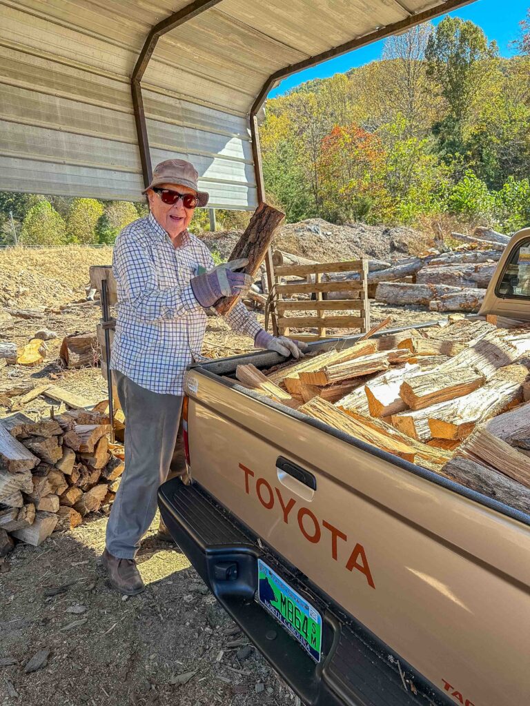Collecting firewood with my father