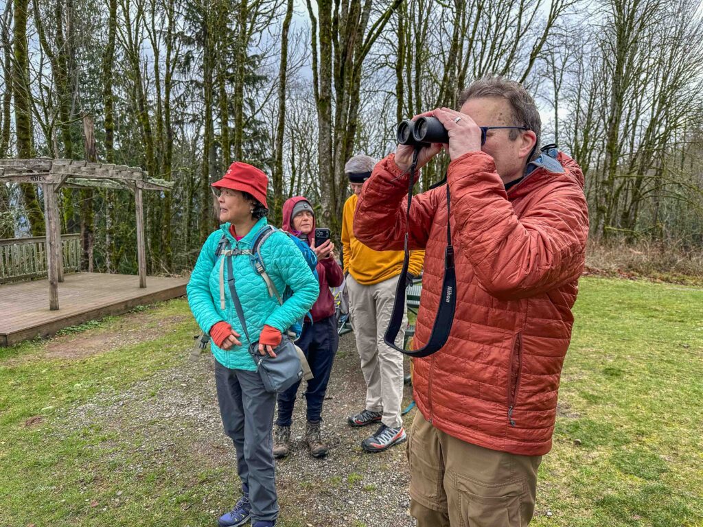 My mentee, checking out the North Cascades from the "Million Dollar View".