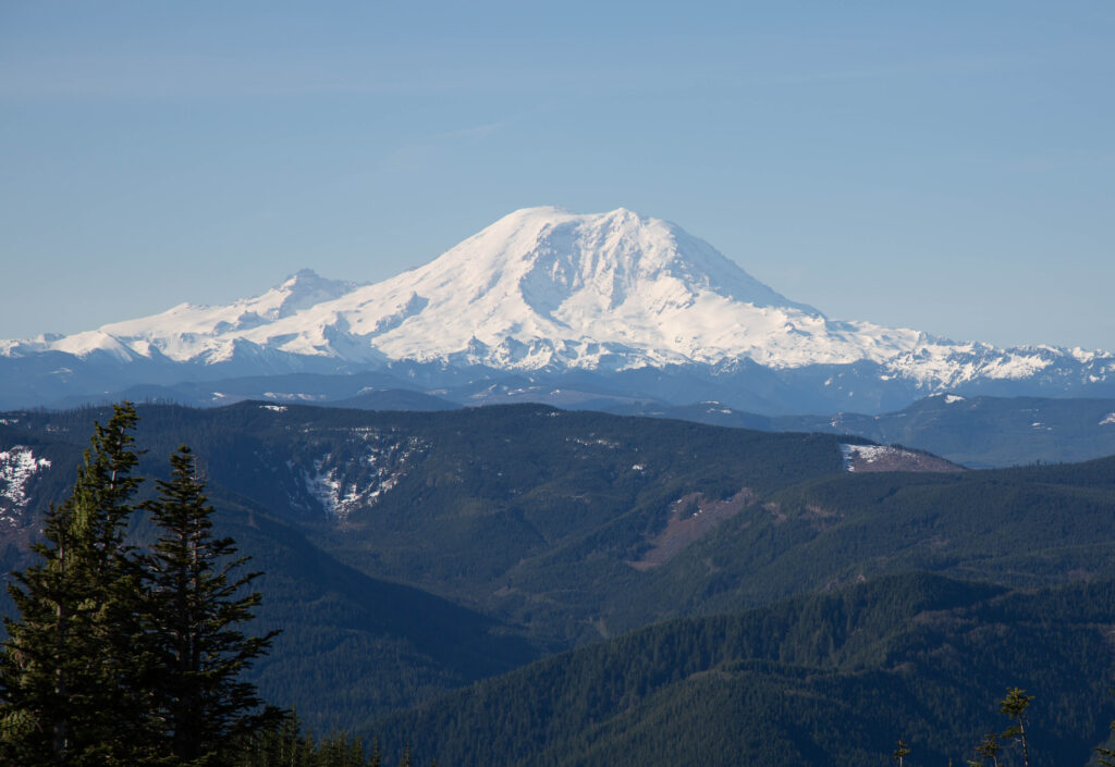 Mt. Rainier from the summit of Mt. Washington, May 5, 2020.