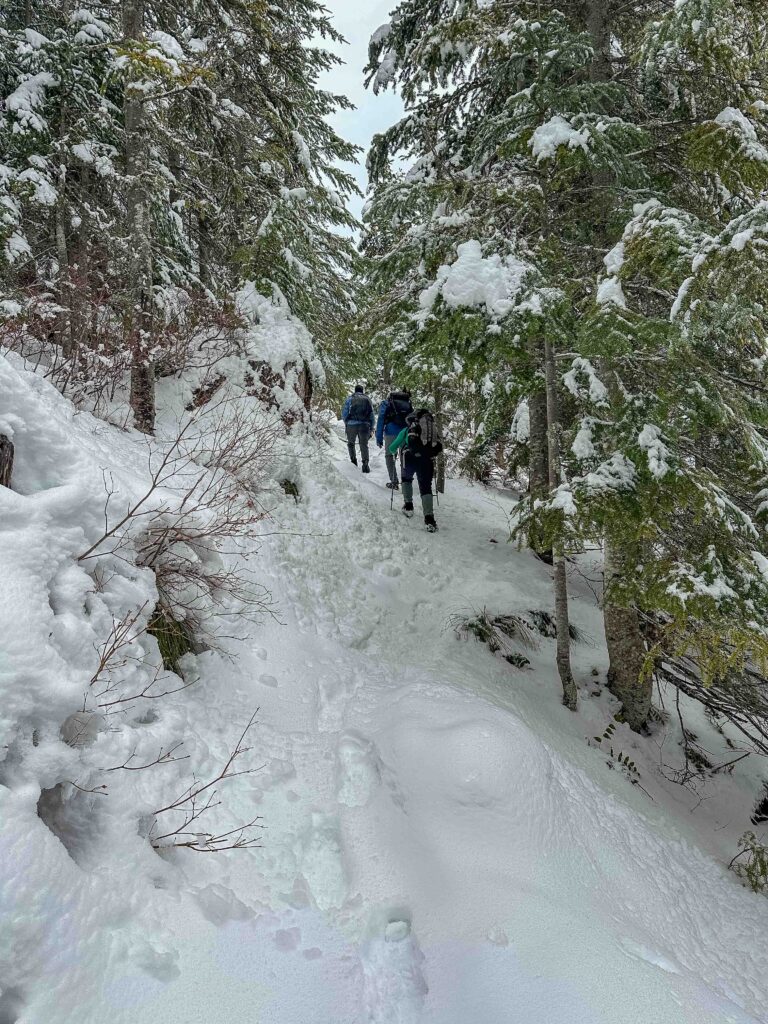 "Oh well. Safety first." I let the three in front press on while I stayed to wait for the other four.