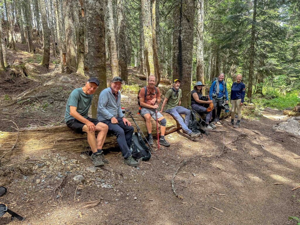 What a mile remaining to the trailhead can look like on a Tuesdays with Court adventure. Taking a pause on our return from Windy Pass.