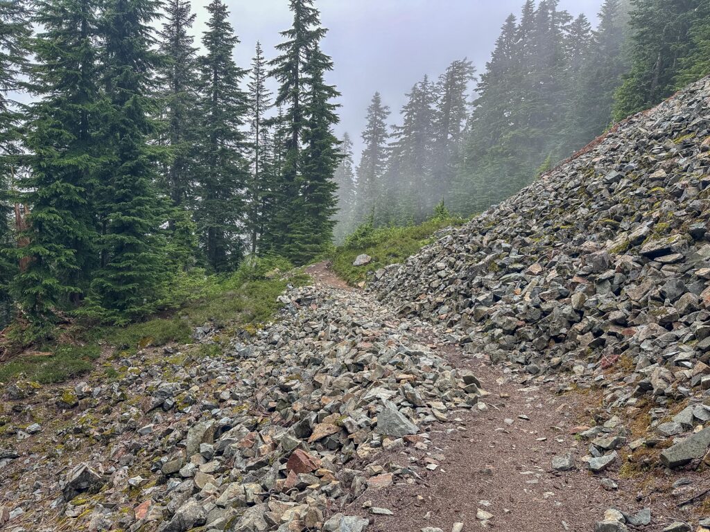 
Atmospheric fog as we ascended McClellan Butte, the air quality greatly improved from the day before. We can't control AQI but we can control our choiuces.